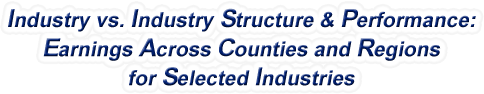 Kentucky - Industry vs. Industry Structure & Performance: Earnings Across Counties and Regions for Selected Industries