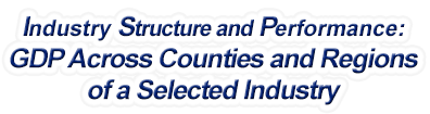 Kentucky - Gross Domestic Product Across Counties and Regions of a Selected Industry